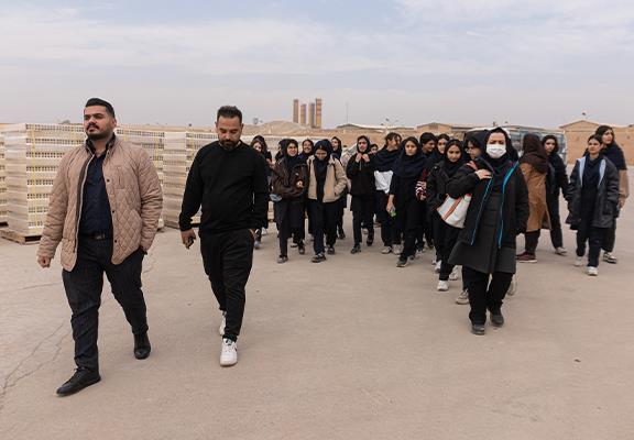 بازدید دانش آموزان رشته معماری مدرسه نوایی از آذرشین