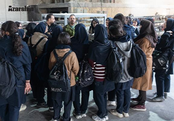 بازدید دانش آموزان رشته معماری مدرسه نوایی از آذرشین
